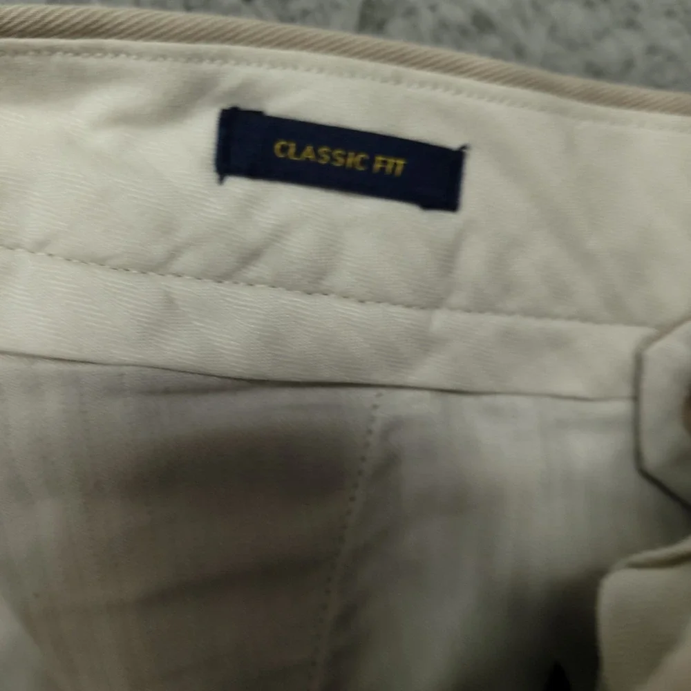 Polo Ralph Lauren Mens 36x30‎ Chino Pants Tan Beige Cotton Flat Front EUC